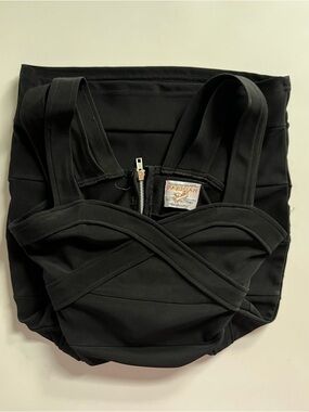 Authentic Vintage European Parisian black bandage dress, mint condition